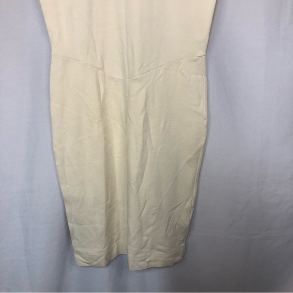 French Connection Women’s Dress Back Lace Inset Cap Sleeve Cream Color - Picture 4 of 10